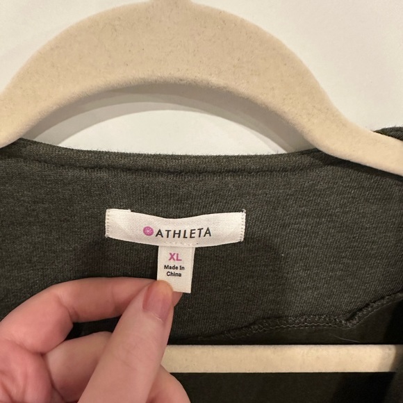 Athleta Olive Moto Jacket in Sz XL - Picture 4 of 9